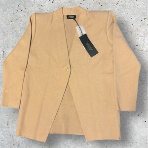 Aggel Knitwear Viscose Blend Blazer with Sequins